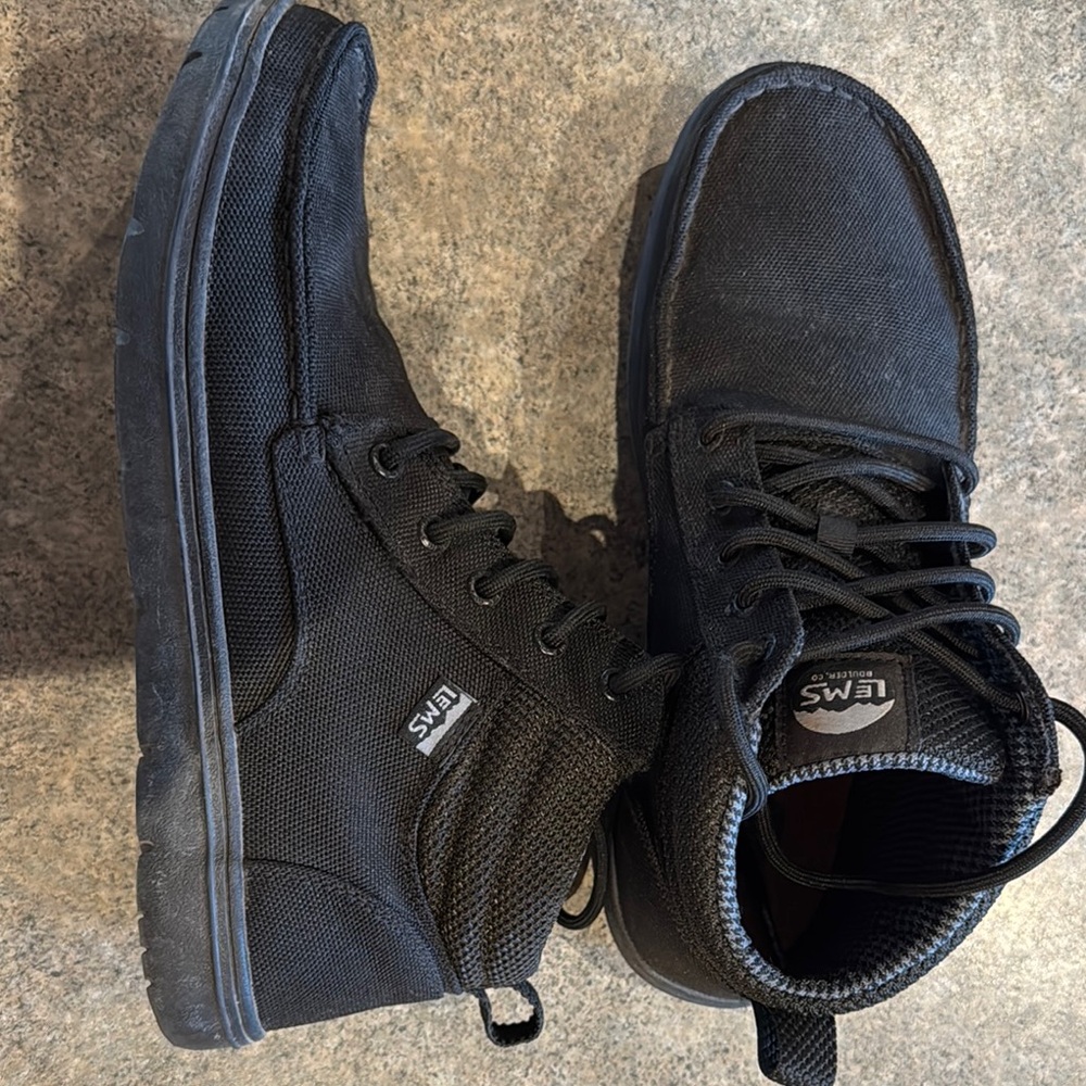LEMs Men's Black Casual Shoes